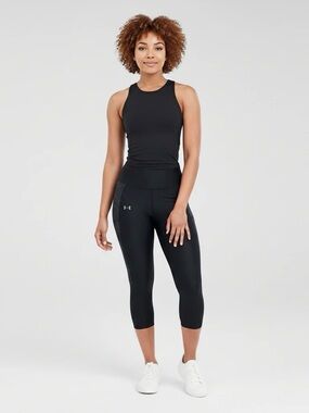 Under Armour GUC Black Cropped High-Waist Capris